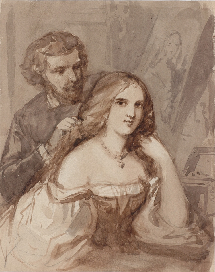 Unknown Artist, Polish - The Artist And His Model, 19th c